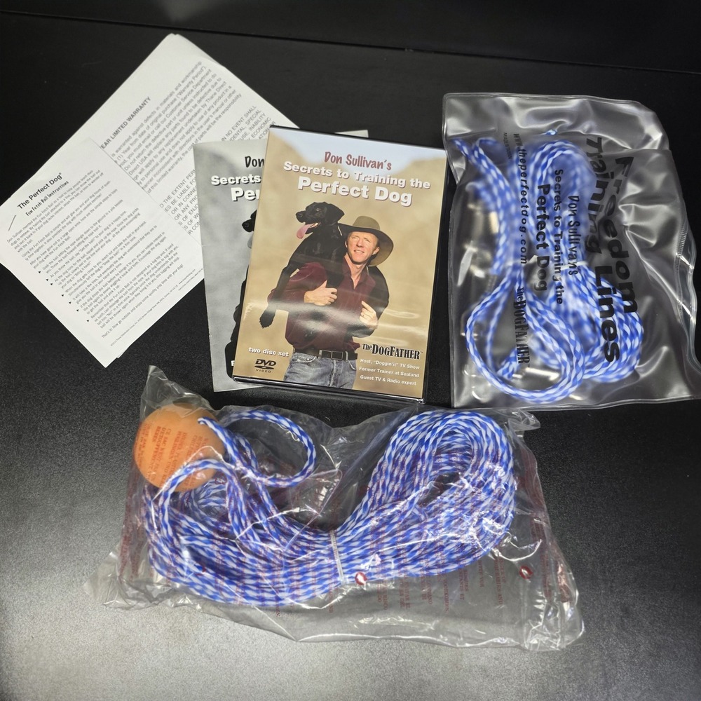Don Sullivan Secrets to Training the Perfect Dog OS Blue White DVD Training Kit